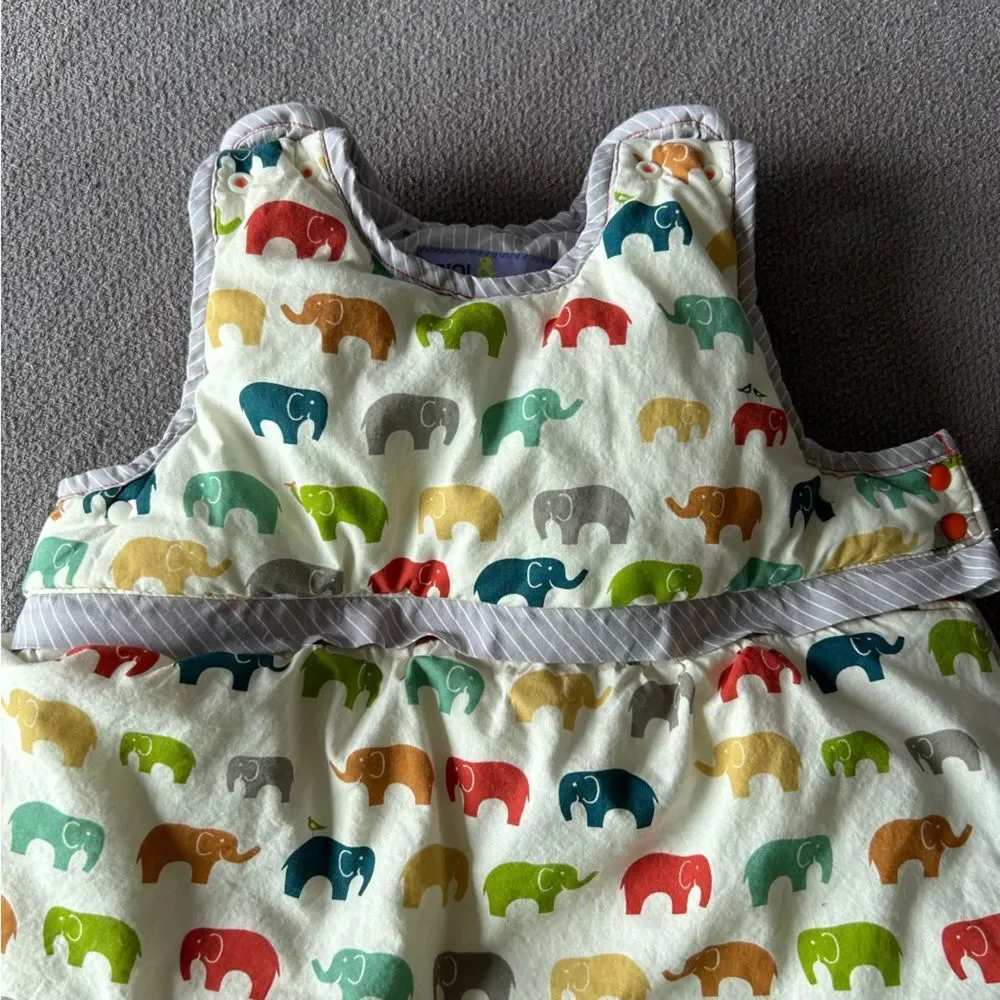 Nini & Pumpkin Elephant Moon Cocoon Cotton Sleep Sack 3-36 Months